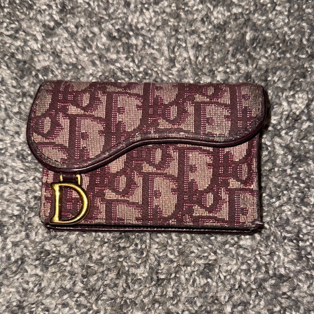 Dior Oblique Saddle Card Holder